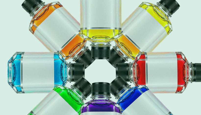 Fruit Blend E Juice packaging detail